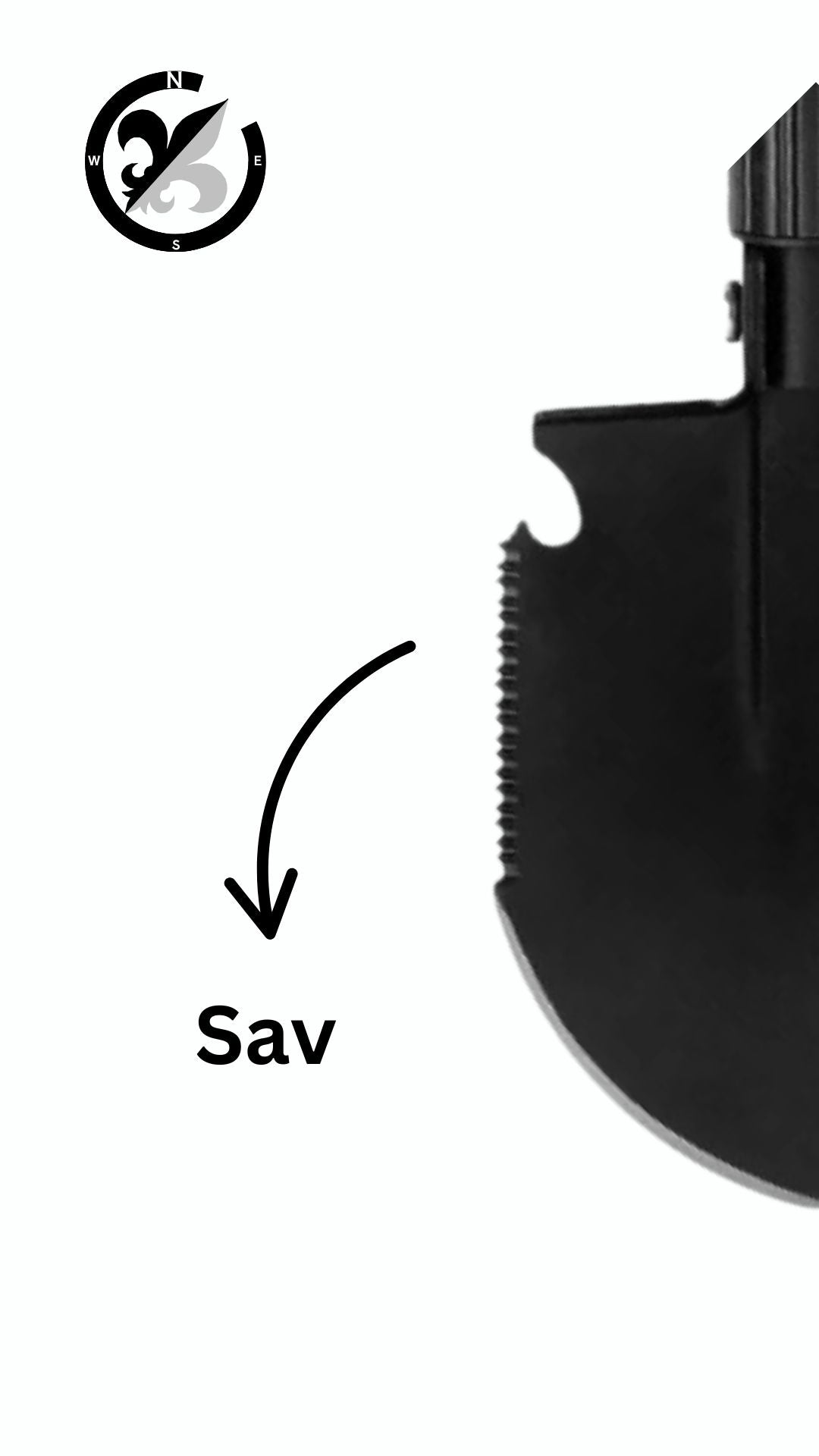 Multifunktionel sammenklappelig skovl