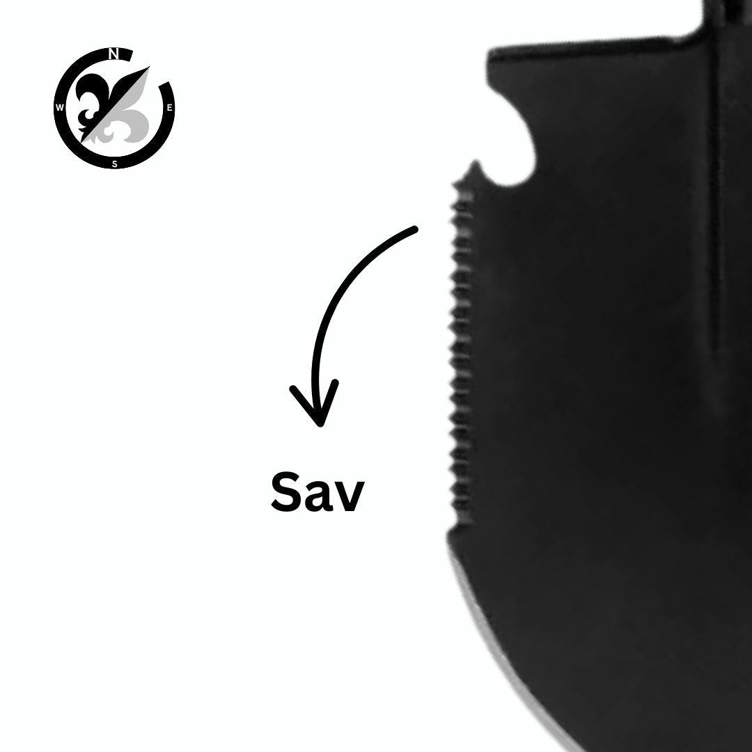 Multifunktionel sammenklappelig skovl