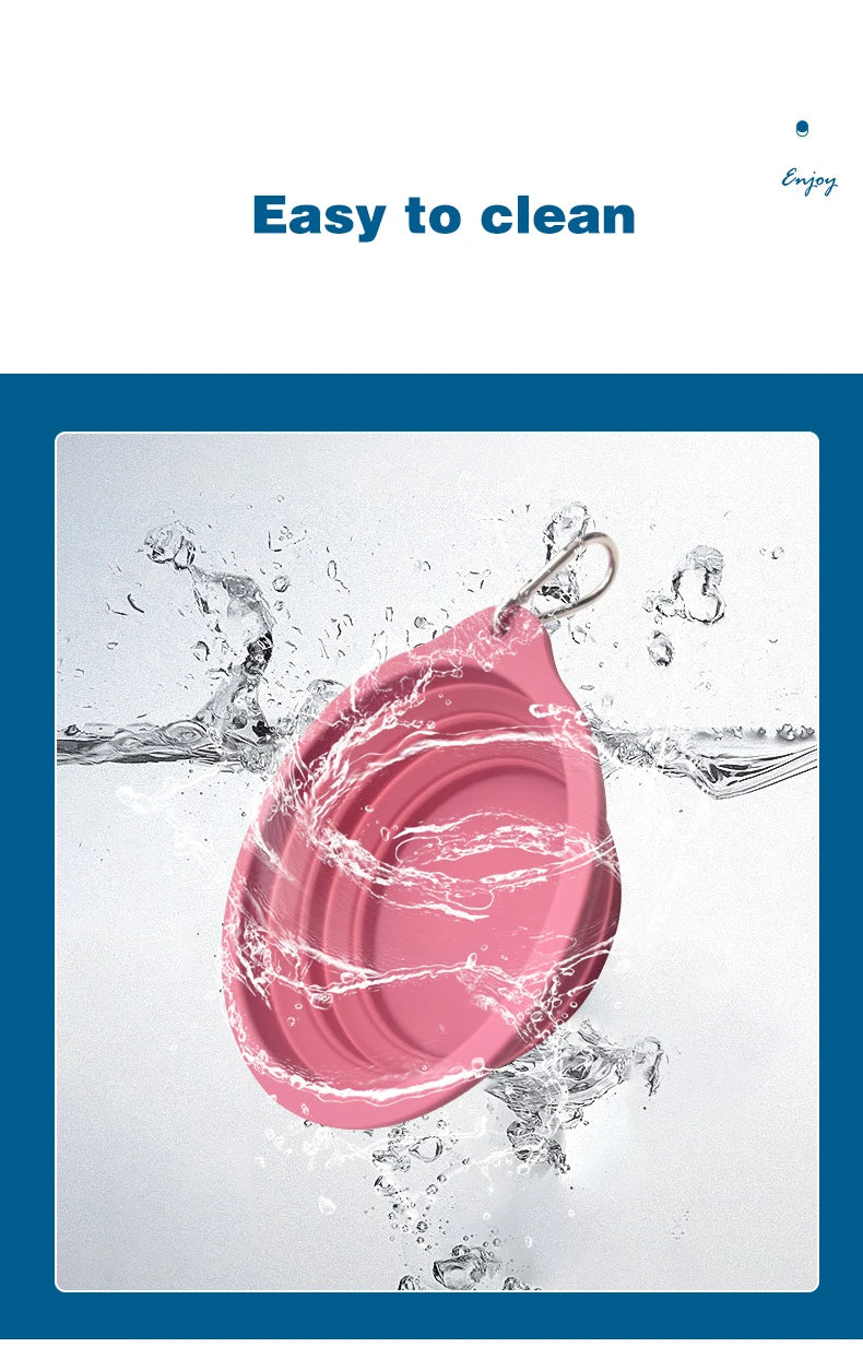 Tigela Retrátil de Silicone 650ml
