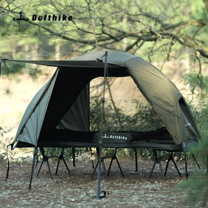 Defthike Customer Exposed Camping Beds Tents Single Person Hiking Tents Lightweight Overnight Shelter for Rain Protection