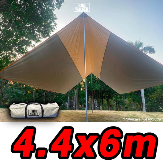 4x6 Large Tarps Heavy Duty Vandtæt Tarp Stort 4x5 Markise Solsejl Telt Udendørs Camping Overdimensioneret 4x6 Tarp Telt 210D Oxford