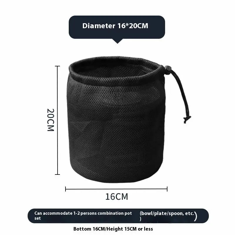 Sacola organizadora para camping