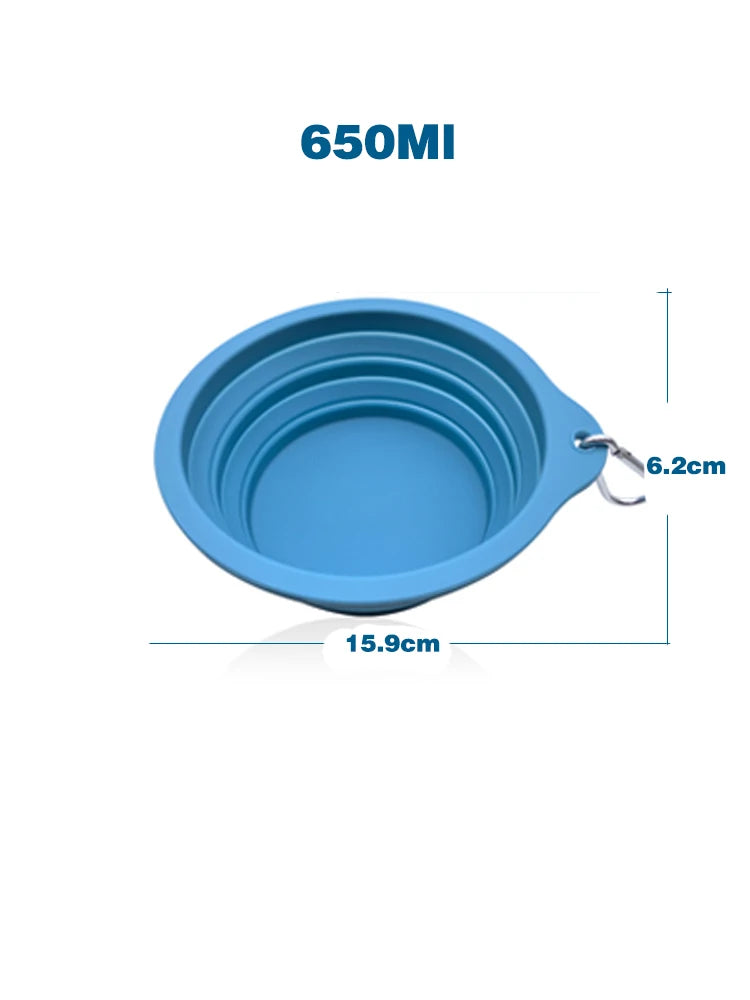 Tigela Retrátil de Silicone 650ml