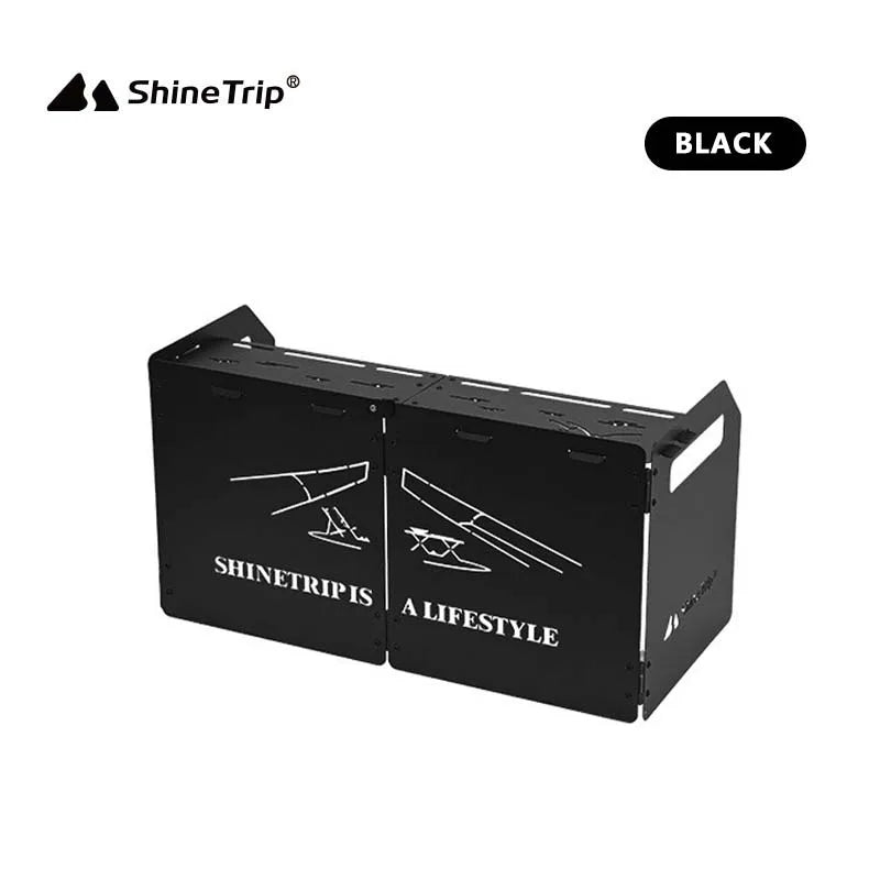 ShineTrip Udendørs Kassette Komfur Varmeskjold Camping Quad Fold Bærbar Forrude Fortykket Folde Forrude