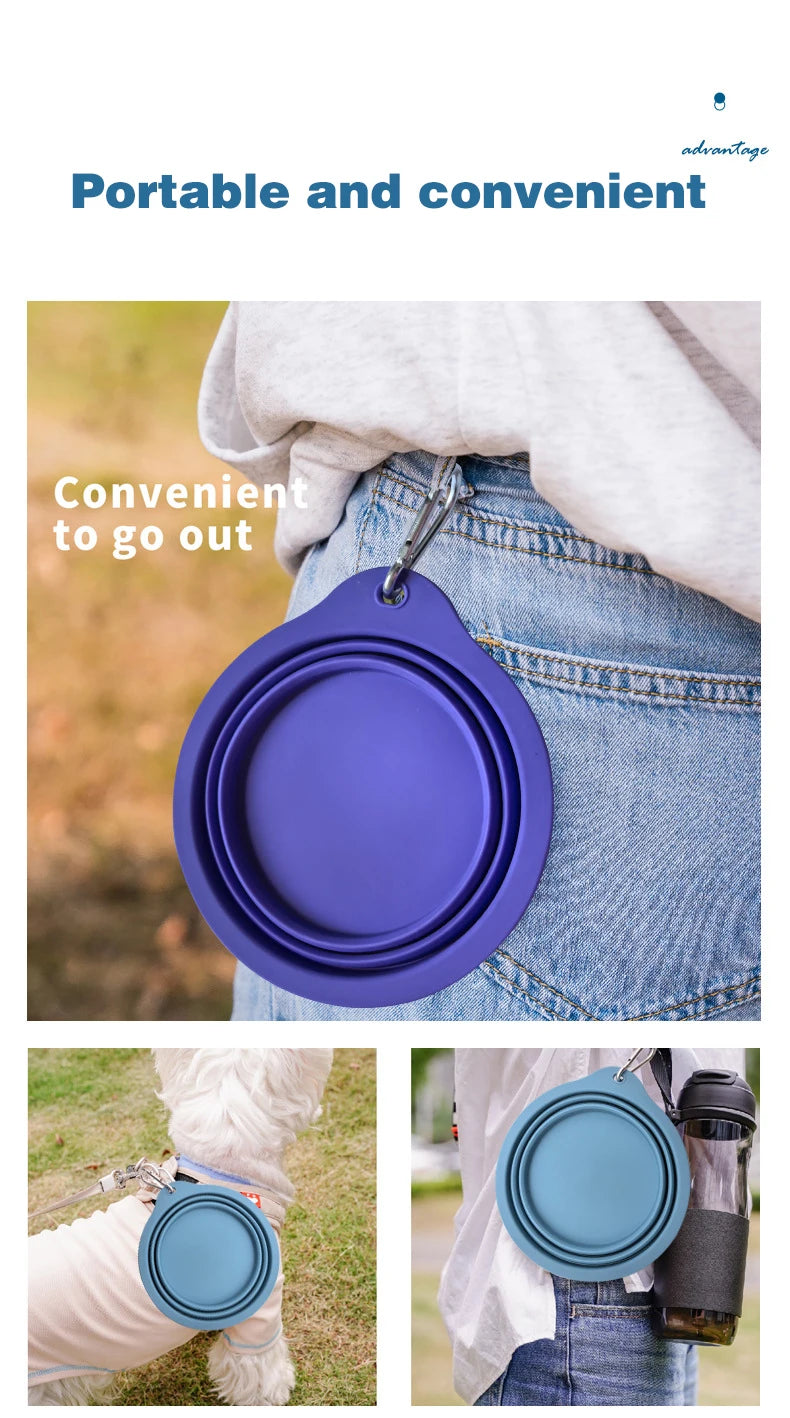 Tigela Retrátil de Silicone 650ml