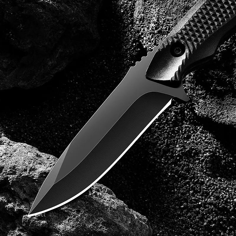 1pc stainless steel sheath pocket knife, high hardness knife, portable sheath peel knife outdoor barbecue knife