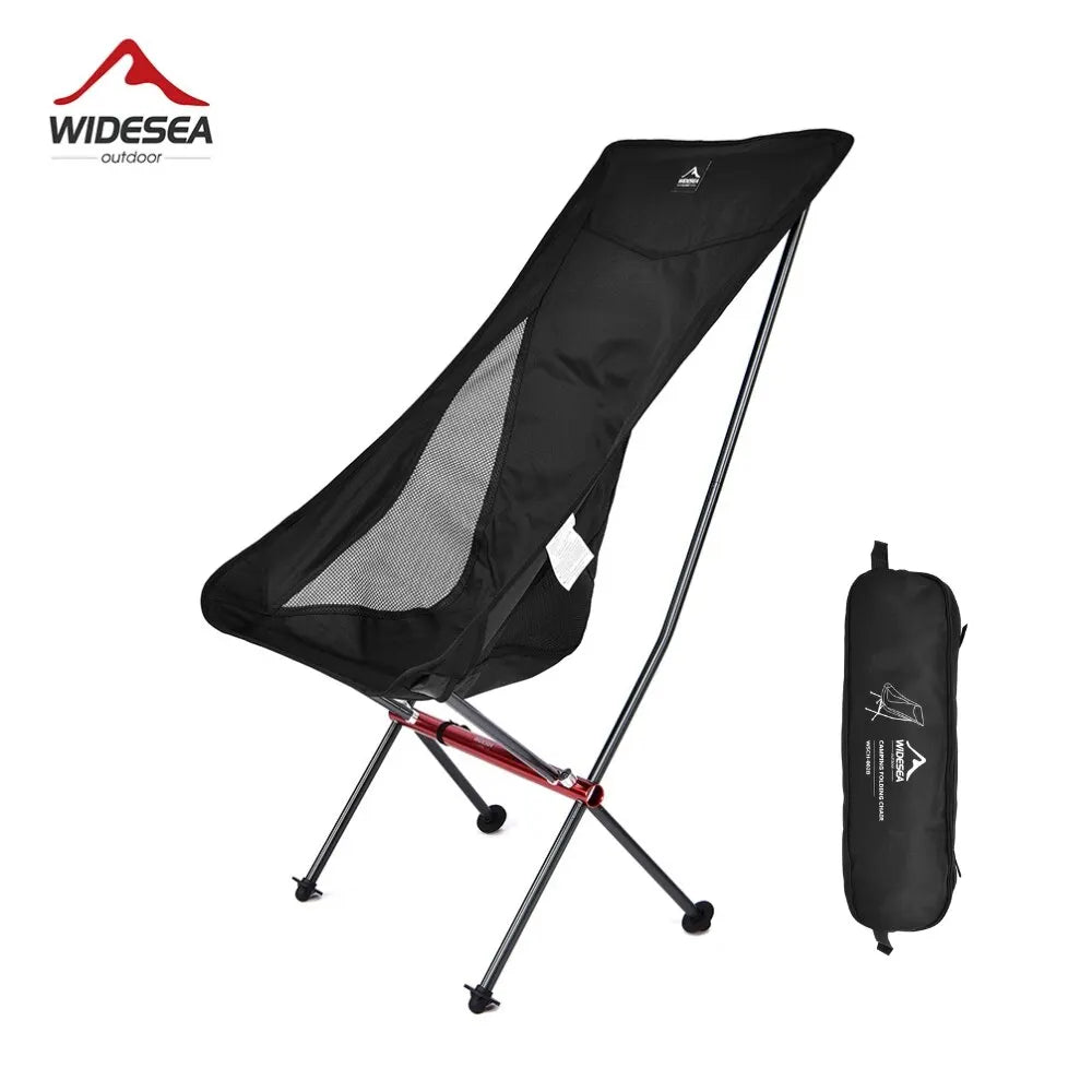 Widesea Camping Fiskeri Foldestol Turist Beach Chaise Longue Stol til afslapning Sammenfoldelig Fritid Rejsemøbler Picnic