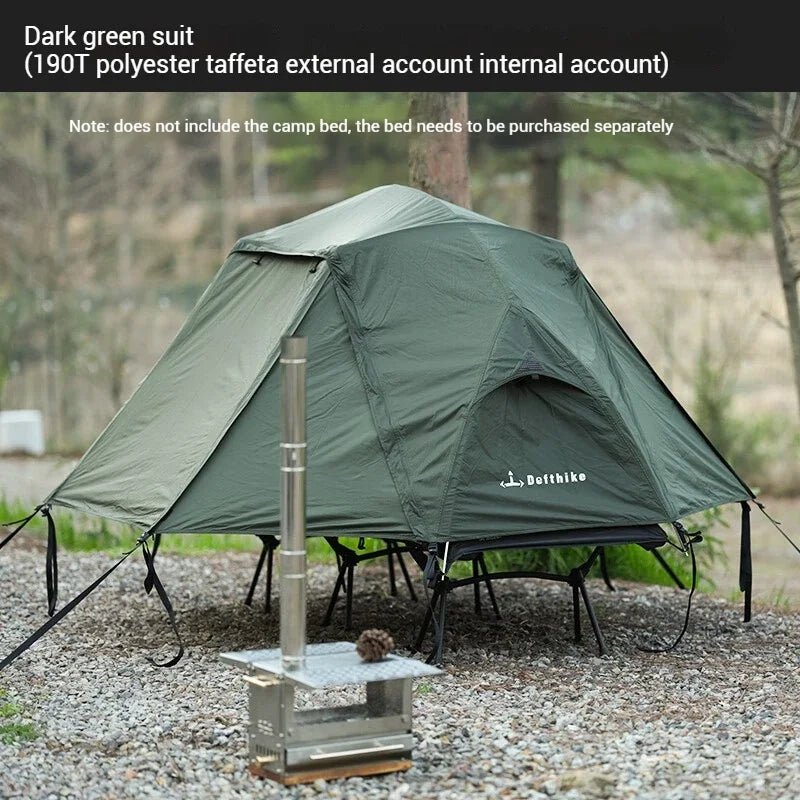 Defthike Customer Exposed Camping Beds Tents Single Person Hiking Tents Lightweight Overnight Shelter for Rain Protection