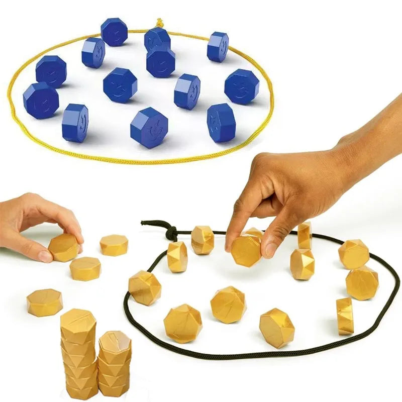 Jogo de Ímãs Magnéticos Party Games - Jogo de Tabuleiro Estratégico com Ímãs para Família, Crianças e Adultos - Alta Qualidade - Maior Lado 3,4cm