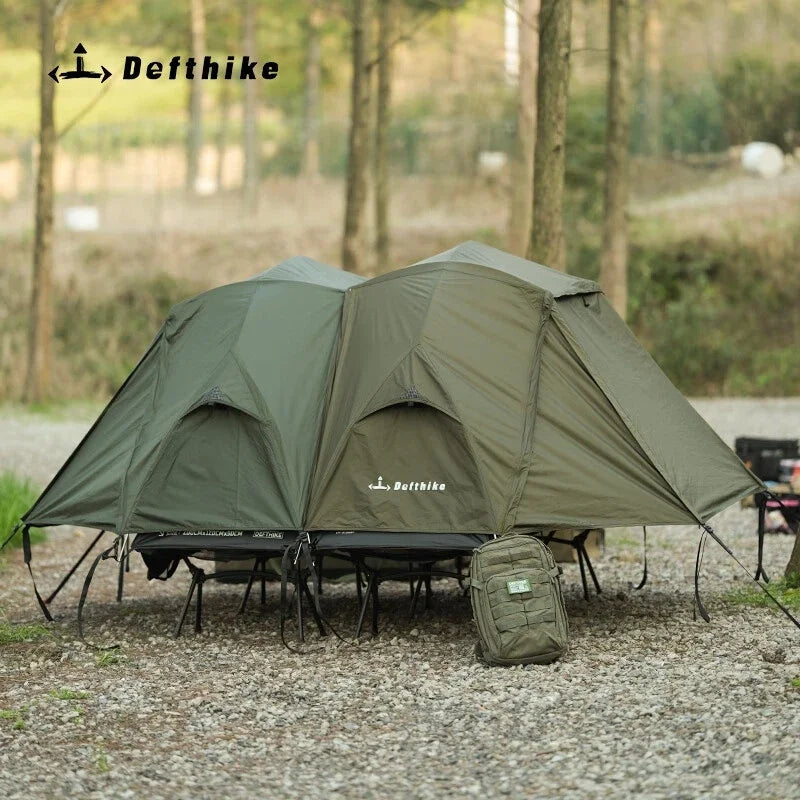 Defthike Customer Exposed Camping Beds Tents Single Person Hiking Tents Lightweight Overnight Shelter for Rain Protection